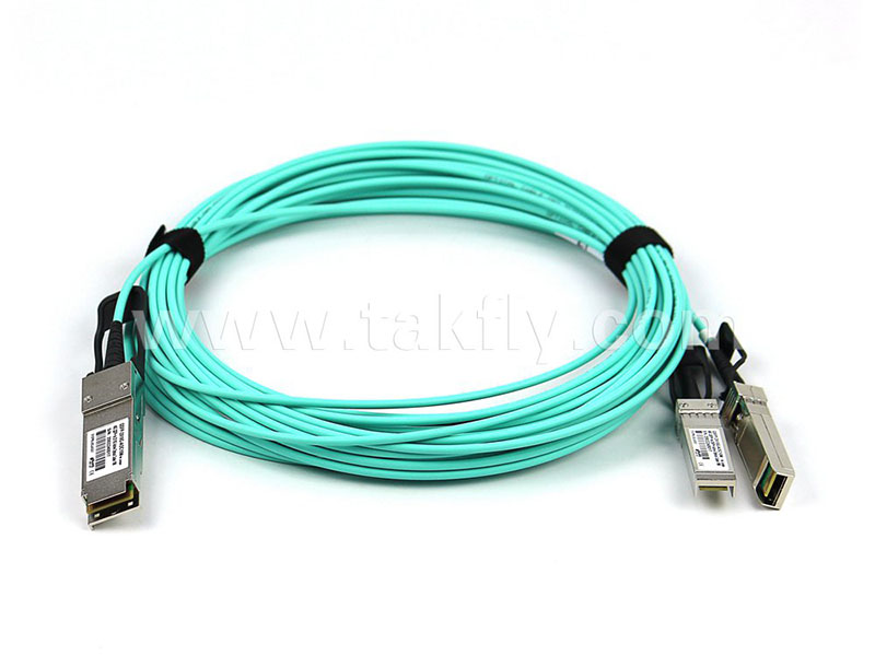 QSFP + 2-SFP + active optical cable (40G-210G)